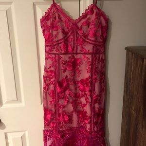 Pink lace lulus dress